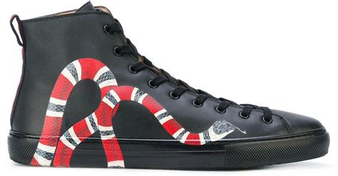 gucci high top snake shoes|Gucci snake shoes men.